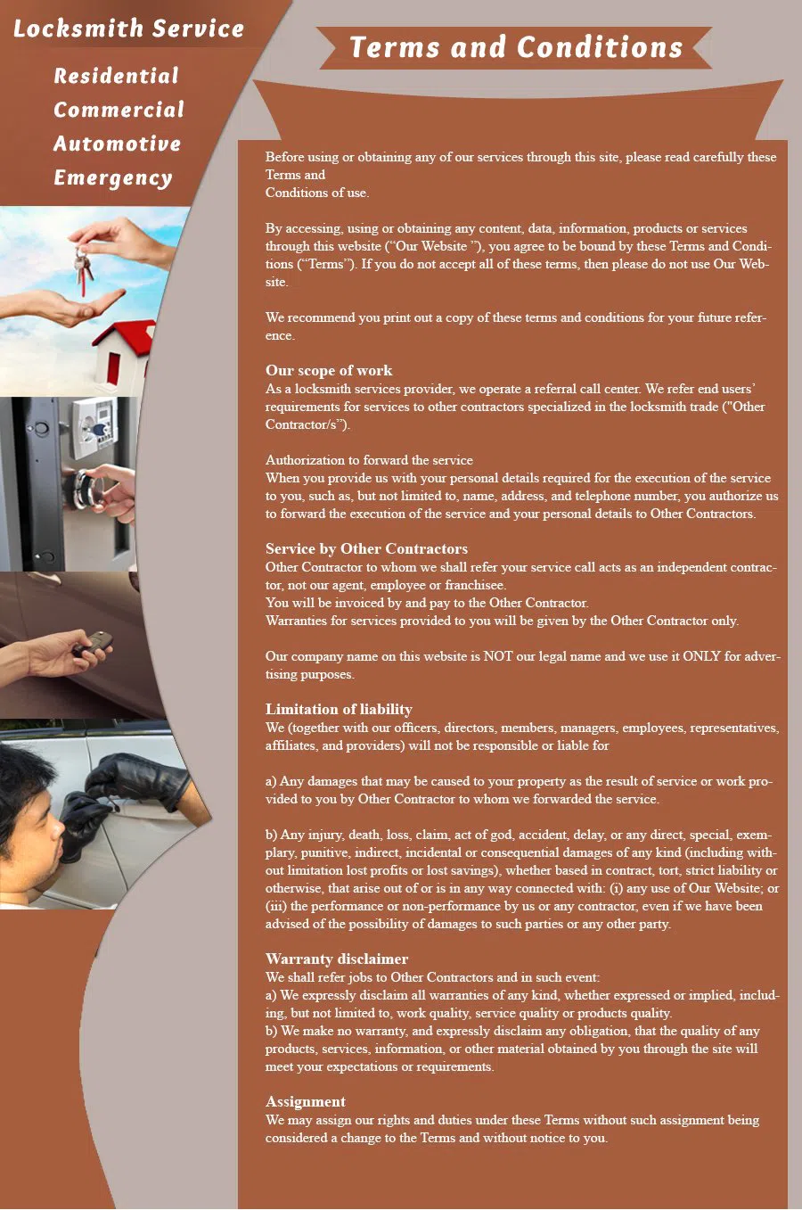 Oregon City OR Locksmith Store Oregon City, OR 503-832-0073 - terms-and-condition